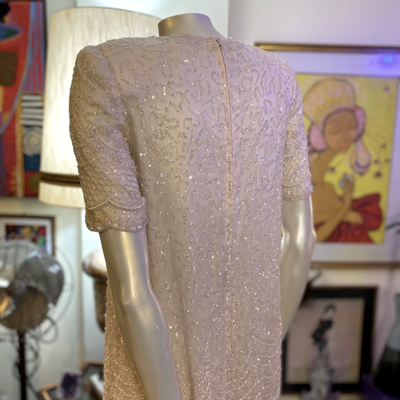 New Brilliante BY JA Dress 100% Silk Size Small Retro Vintage Inspired - Picture 9 of 12